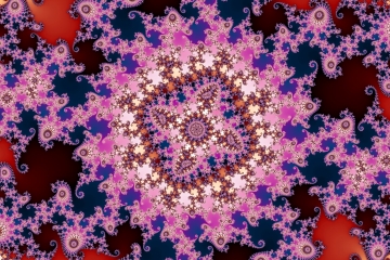 mandelbrot fractal image named Pink painting
