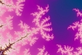 Mandelbrot fractal image purple glove