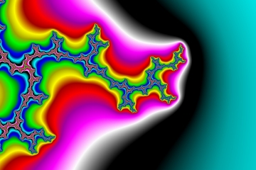 Mandelbrot fractal image named rainbow explosion by ecclesiacdp mandelbrot fractal image named rainbow explosion