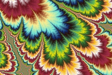Mandelbrot fractal image named Rainbow Feather by DARBYgirl mandelbrot fractal image named Rainbow Feather