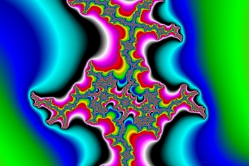 mandelbrot fractal image named Rainbow fractal