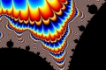 Mandelbrot fractal image Rainbow Vortex