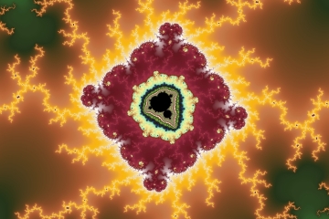 Mandelbrot fractal image named red square by Orbulon mandelbrot fractal image named red square