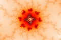 Mandelbrot fractal image red sun