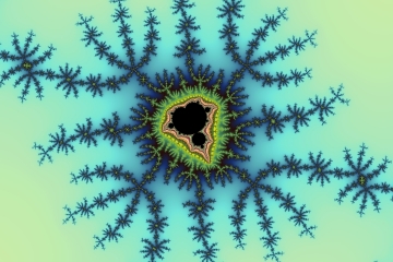 Mandelbrot fractal image named Sea Green by kathydale mandelbrot fractal image named Sea Green