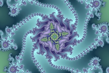 Mandelbrot fractal image named sea urchin by Orbulon mandelbrot fractal image named sea urchin