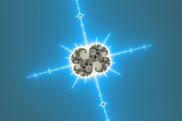 mandelbrot fractal image named shining kinship