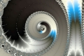 Mandelbrot fractal image silver ice