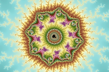 Mandelbrot fractal image named Sky painting by Tanta mandelbrot fractal image named Sky painting