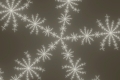 Mandelbrot fractal image Snowflake