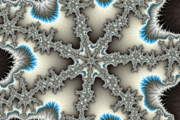 Mandelbrot fractal image named snowflake galaxy by Orbulon mandelbrot fractal image named snowflake galaxy