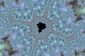 Mandelbrot fractal image Snowflake Heart