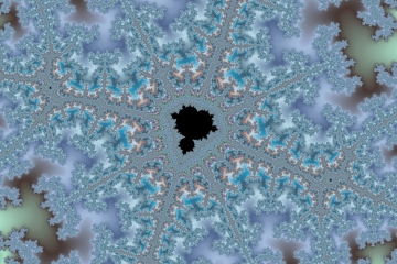 mandelbrot fractal image named Snowflake Heart