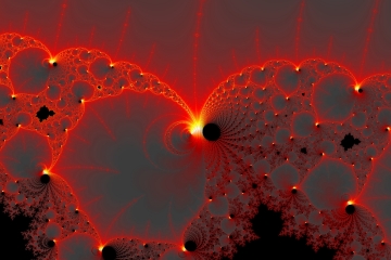 mandelbrot fractal image named Solar Sunrise