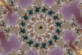 Mandelbrot fractal image Strange color.