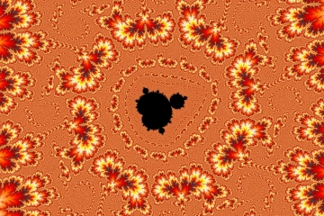 mandelbrot fractal image named sun god 2