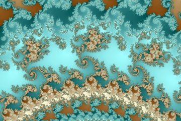mandelbrot fractal image named Sweet blue.