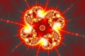 Mandelbrot fractal image throwing disc