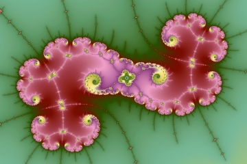mandelbrot fractal image named two shoes