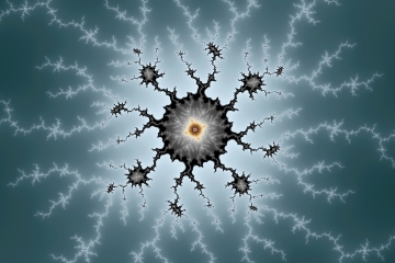 mandelbrot fractal image named virus