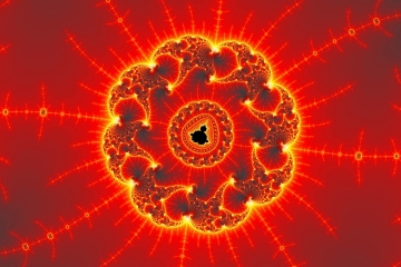 mandelbrot fractal image named Volcanic