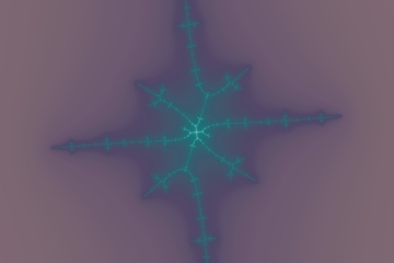 Mandelbrot fractal image named winter seed II by Orbulon mandelbrot fractal image named winter seed II